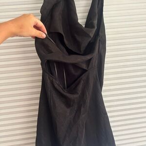Zara Chic Black Backless Dress